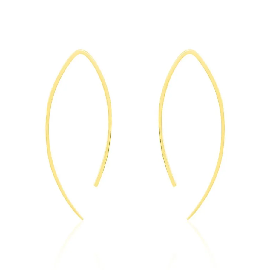 Histoire d'Or Créoles Helle Amande Or Jaune