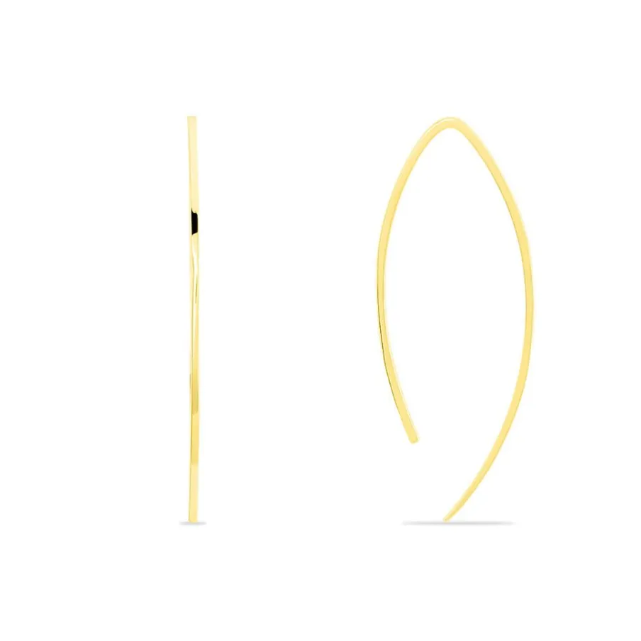 Histoire d'Or Créoles Helle Amande Or Jaune