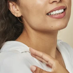 Histoire d'Or Créoles Helle Amande Or Jaune