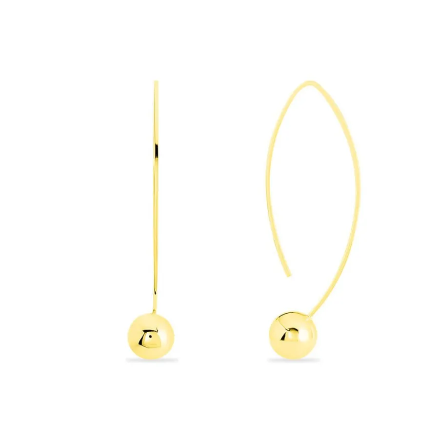 Histoire d'Or Créoles Helle Amande Or Jaune