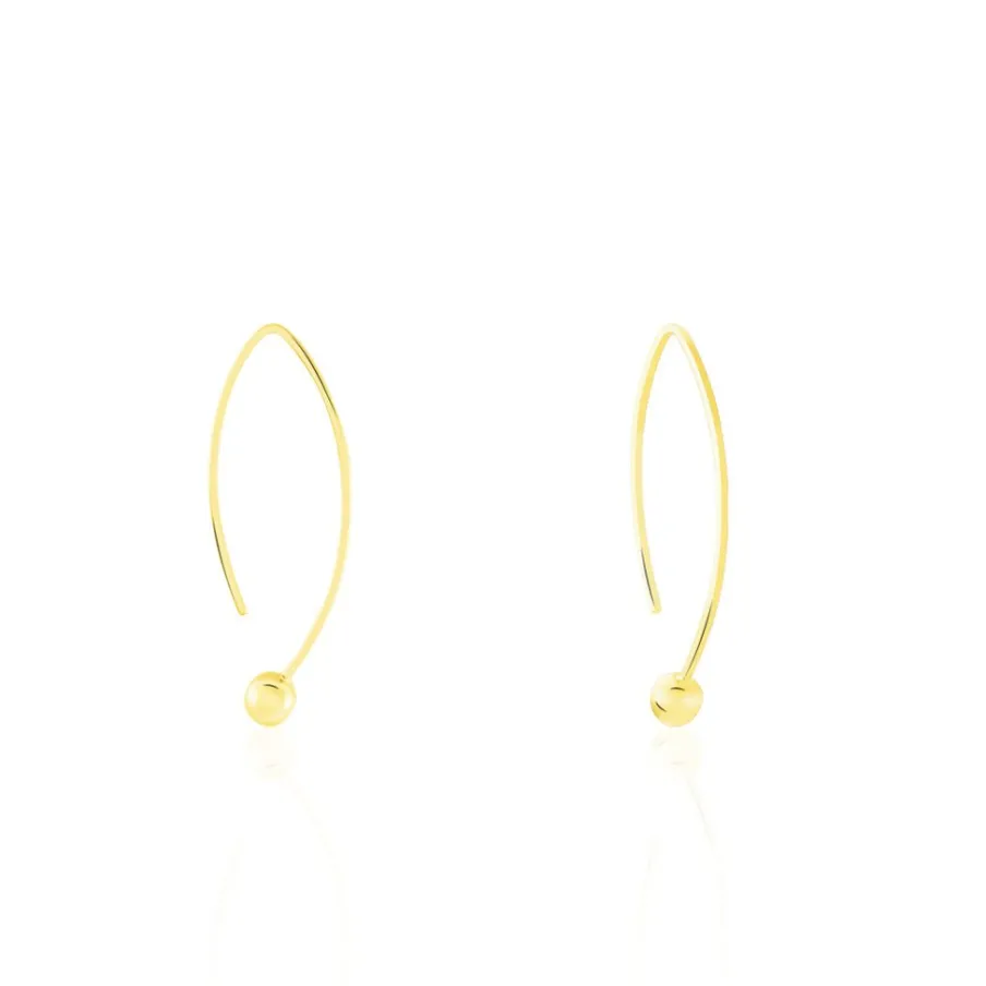 Histoire d'Or Créoles Helle Amande Or Jaune