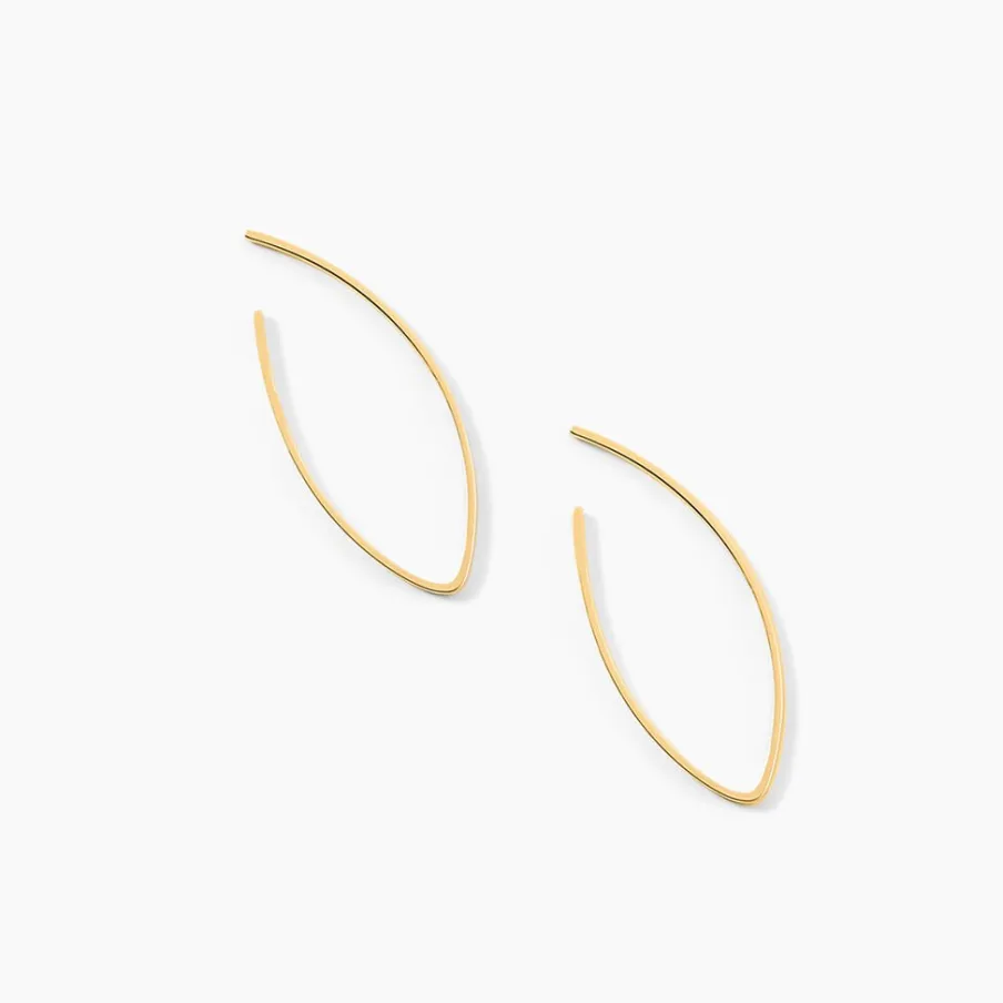 Histoire d'Or Créoles Helle Amande Or Jaune