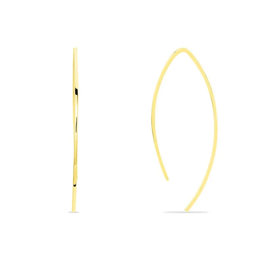 Histoire d'Or Créoles Helle Amande Or Jaune