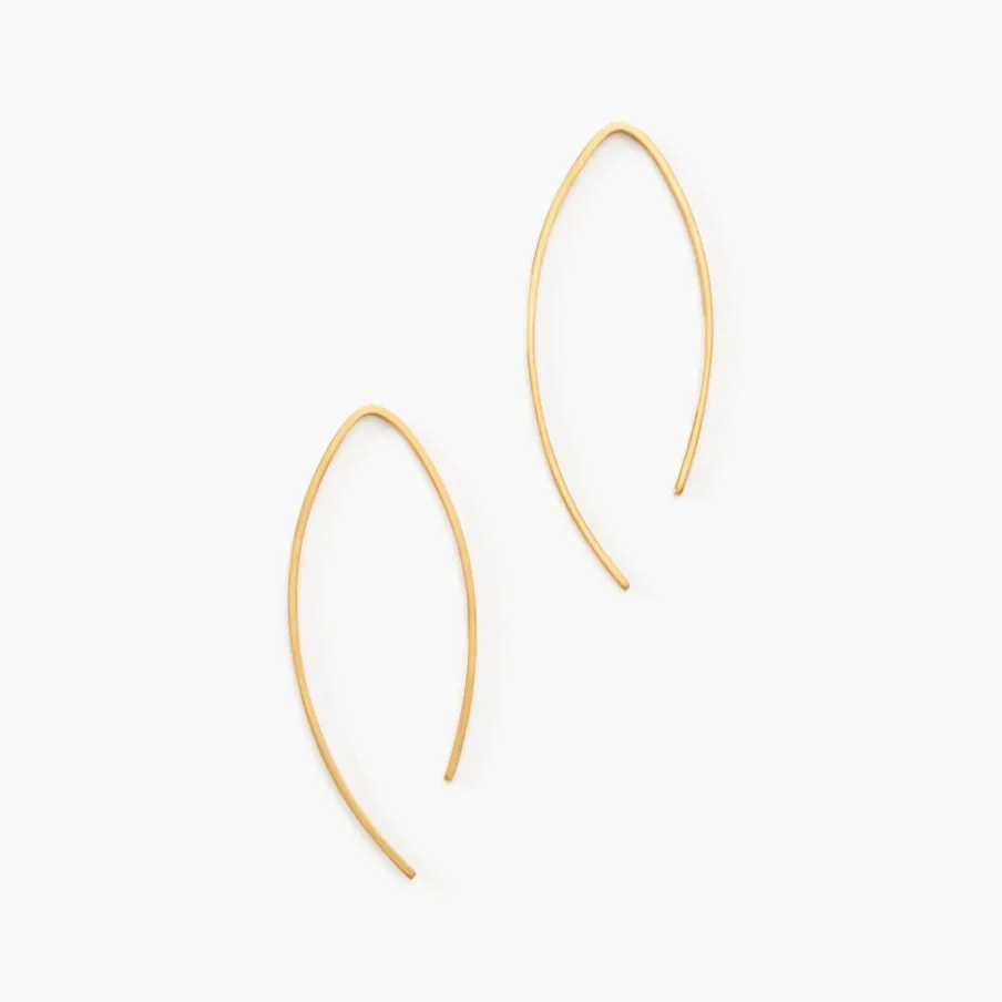 Histoire d'Or Créoles Helle Amande Or Jaune