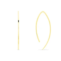 Histoire d'Or Créoles Helle Amande Or Jaune