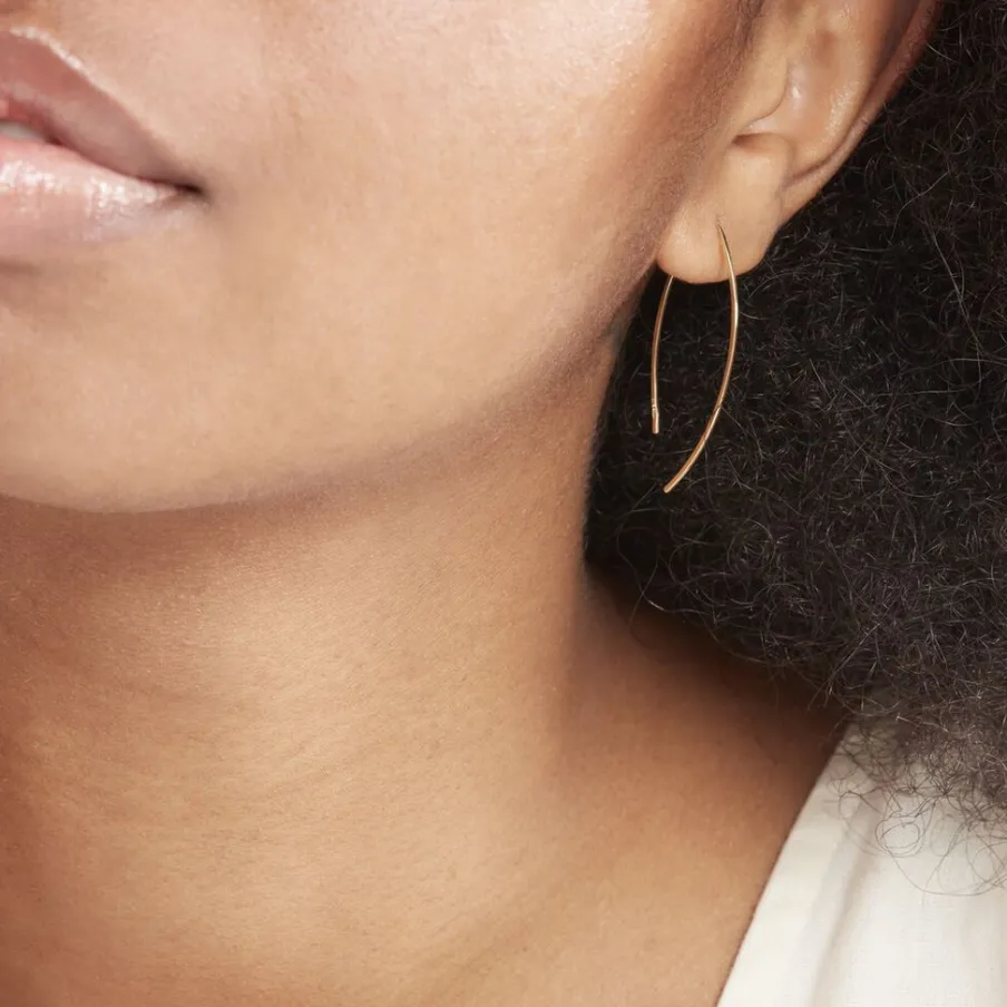 Histoire d'Or Créoles Helle Amande Or Jaune