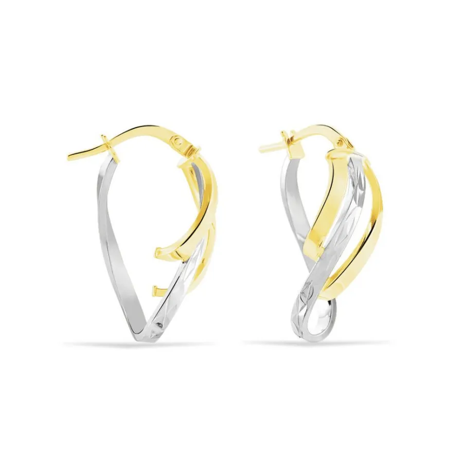 Histoire d'Or Créoles Holly Or Bicolore