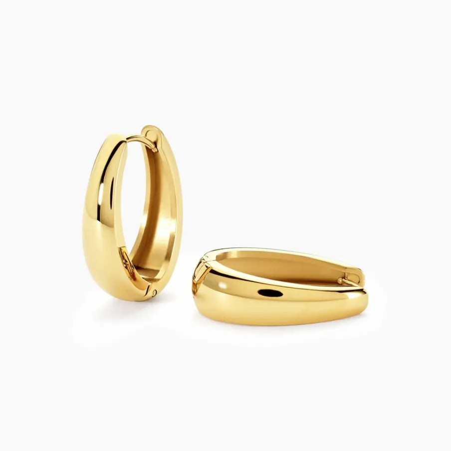 Histoire d'Or Créoles Houria Acier Jaune