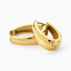 Histoire d'Or Créoles Houria Acier Jaune