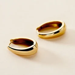 Histoire d'Or Créoles Houria Acier Jaune