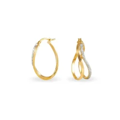 Histoire d'Or Créoles Ianis Or Bicolore