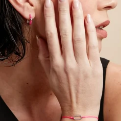 Histoire d'Or Créoles Infini Pop Argent Blanc Oxyde De Zirconium