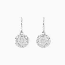 Histoire d'Or Créoles Isra Argent Blanc Oxyde De Zirconium