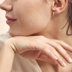 Histoire d'Or Créoles Ivria Or Jaune Oxyde De Zirconium