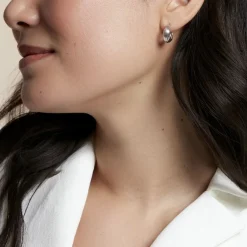 Histoire d'Or Créoles Jennie Argent Blanc