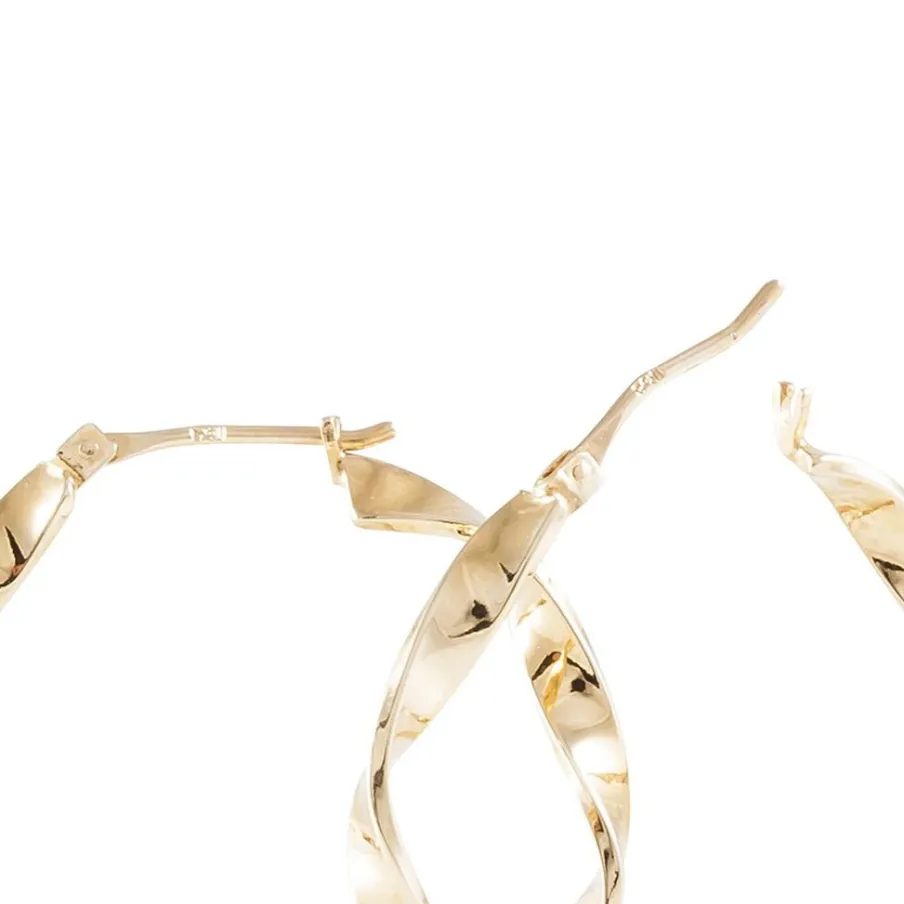 Histoire d'Or Créoles Lenna Torsadée Plaqué Or Jaune