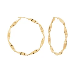 Histoire d'Or Créoles Lenna Torsadée Plaqué Or Jaune