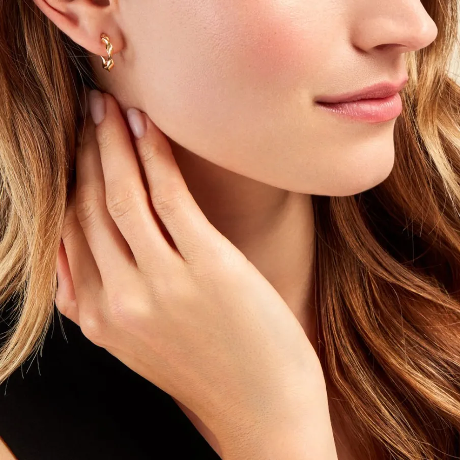 Histoire d'Or Créoles Lexus Or Jaune