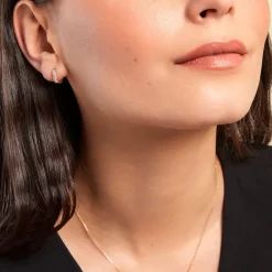 Histoire d'Or Créoles Liah Plaque Or Jaune Oxyde De Zirconium