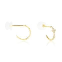 Créoles Like A Virgin De Zirconium-Histoire d'Or Hot