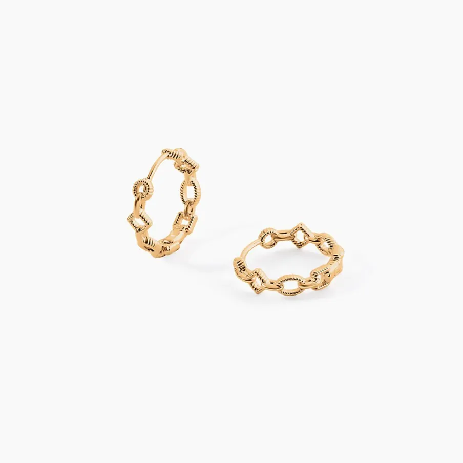 Histoire d'Or Créoles Linka Plaqué Or Jaune