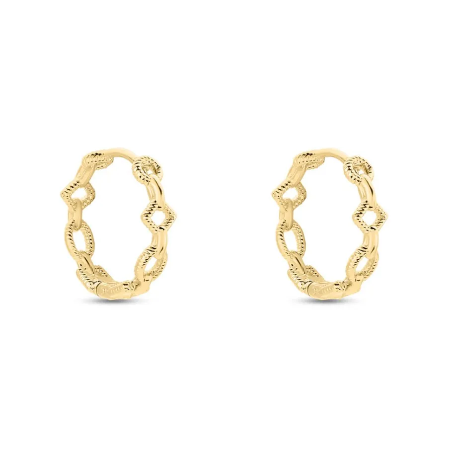 Histoire d'Or Créoles Linka Plaqué Or Jaune