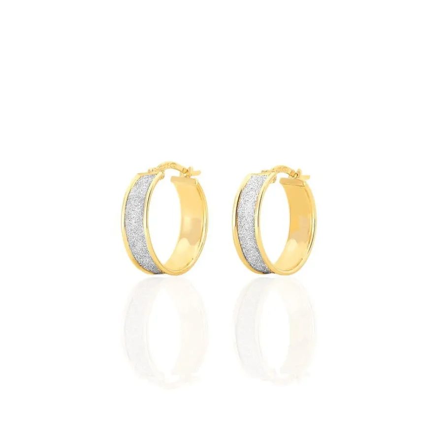 Histoire d'Or Créoles Lolly Or Bicolore