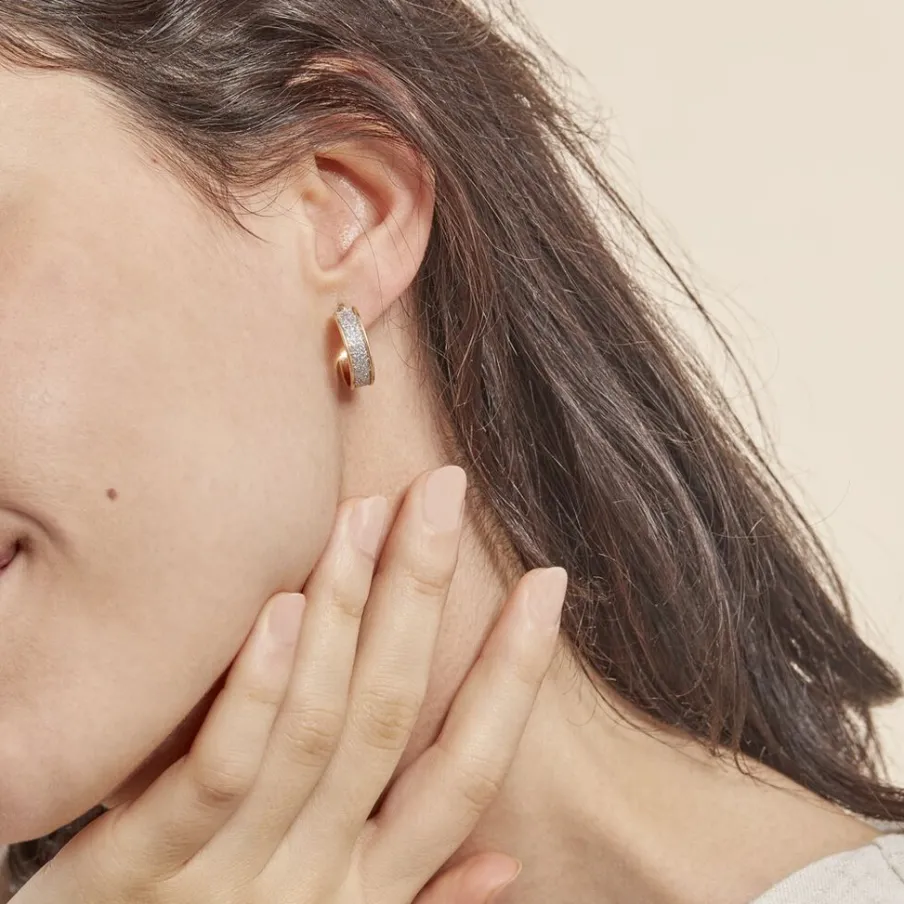 Histoire d'Or Créoles Lolly Or Bicolore