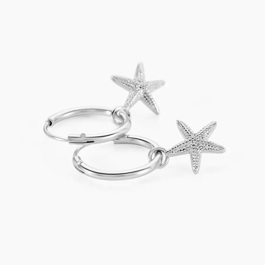 Histoire d'Or Créoles Lupita Argent Blanc