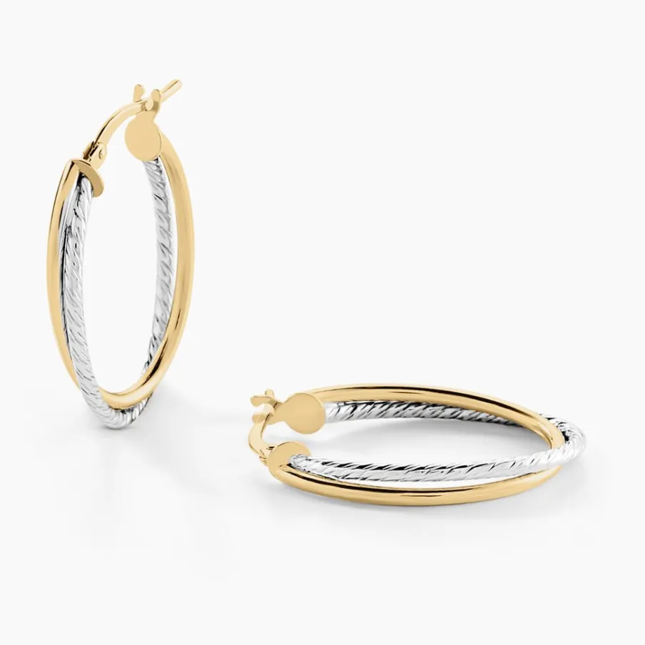 Histoire d'Or Créoles Maelia Or Bicolore