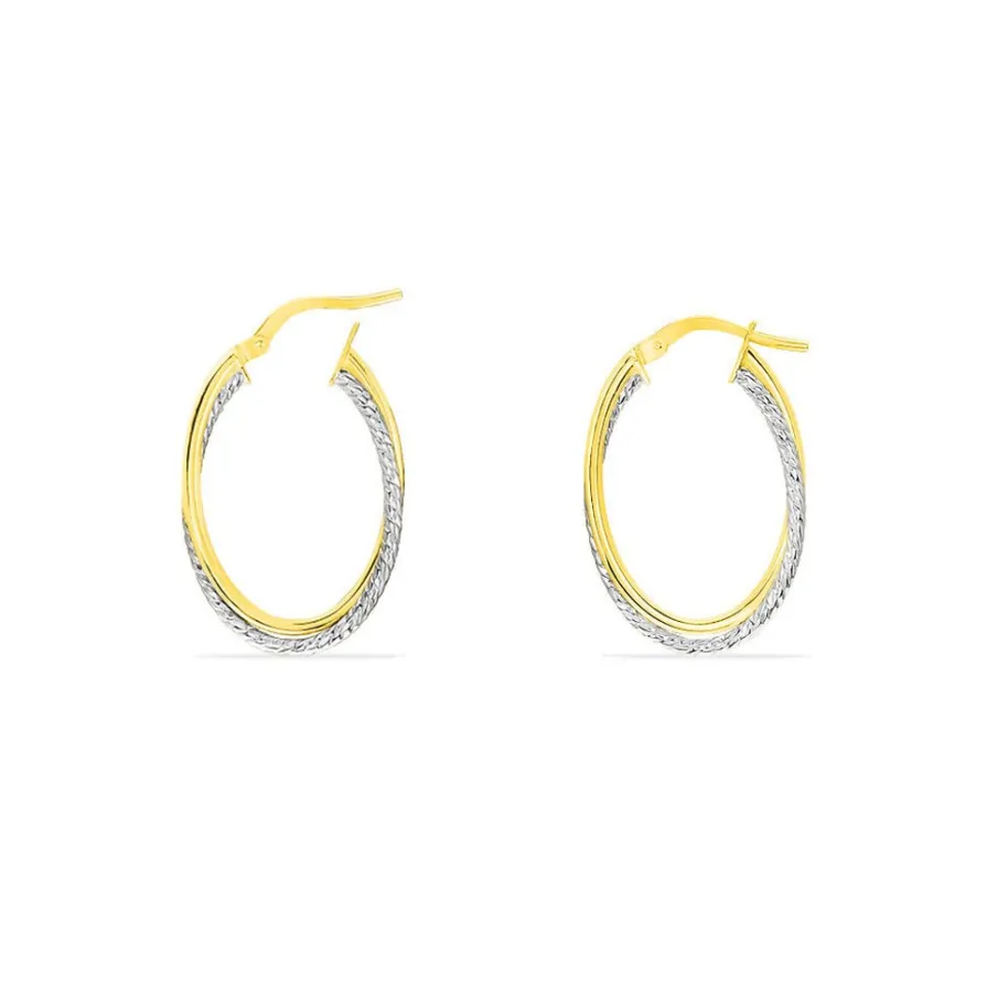 Histoire d'Or Créoles Maelia Or Bicolore