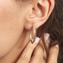 Histoire d'Or Créoles Maelia Or Bicolore