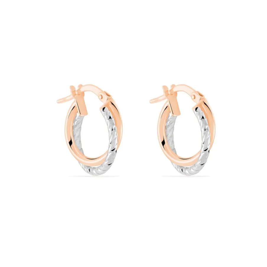 Histoire d'Or Créoles Maelia Or Bicolore