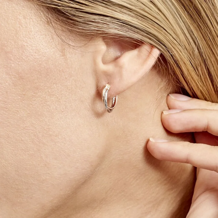 Histoire d'Or Créoles Maelia Or Bicolore