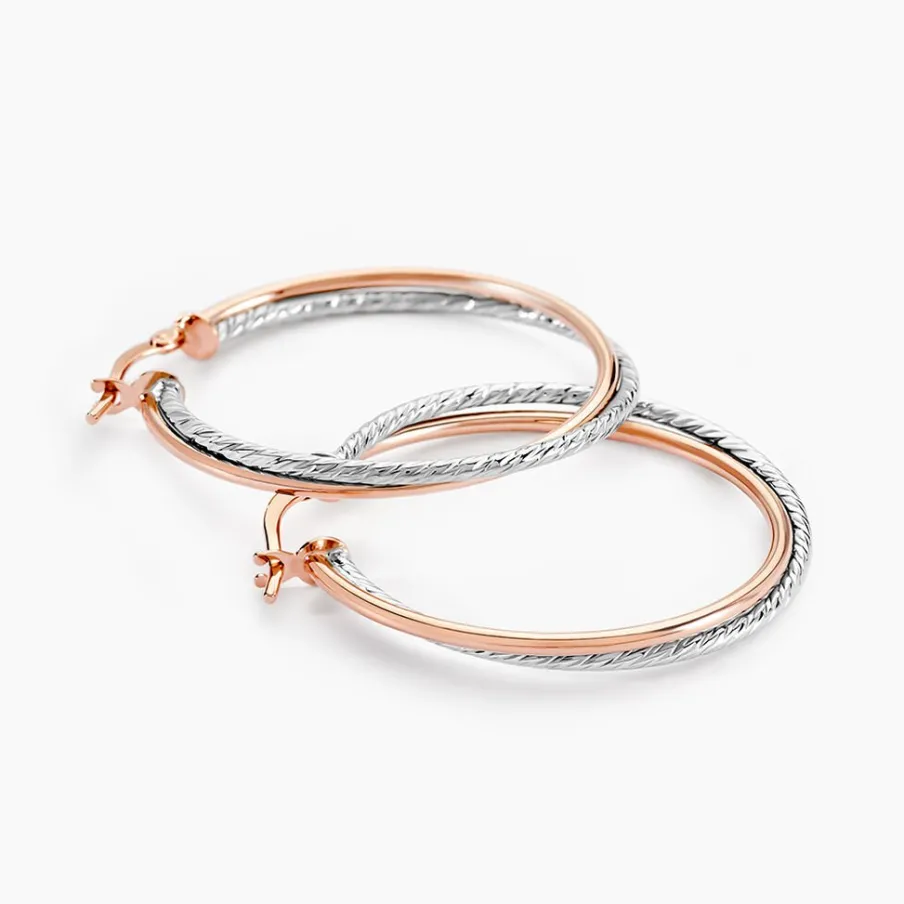 Histoire d'Or Créoles Maelia Or Bicolore