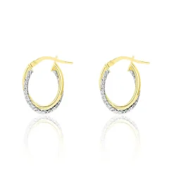 Histoire d'Or Créoles Maelia Or Bicolore