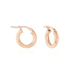 Histoire d'Or Créoles Maia Argent Rose