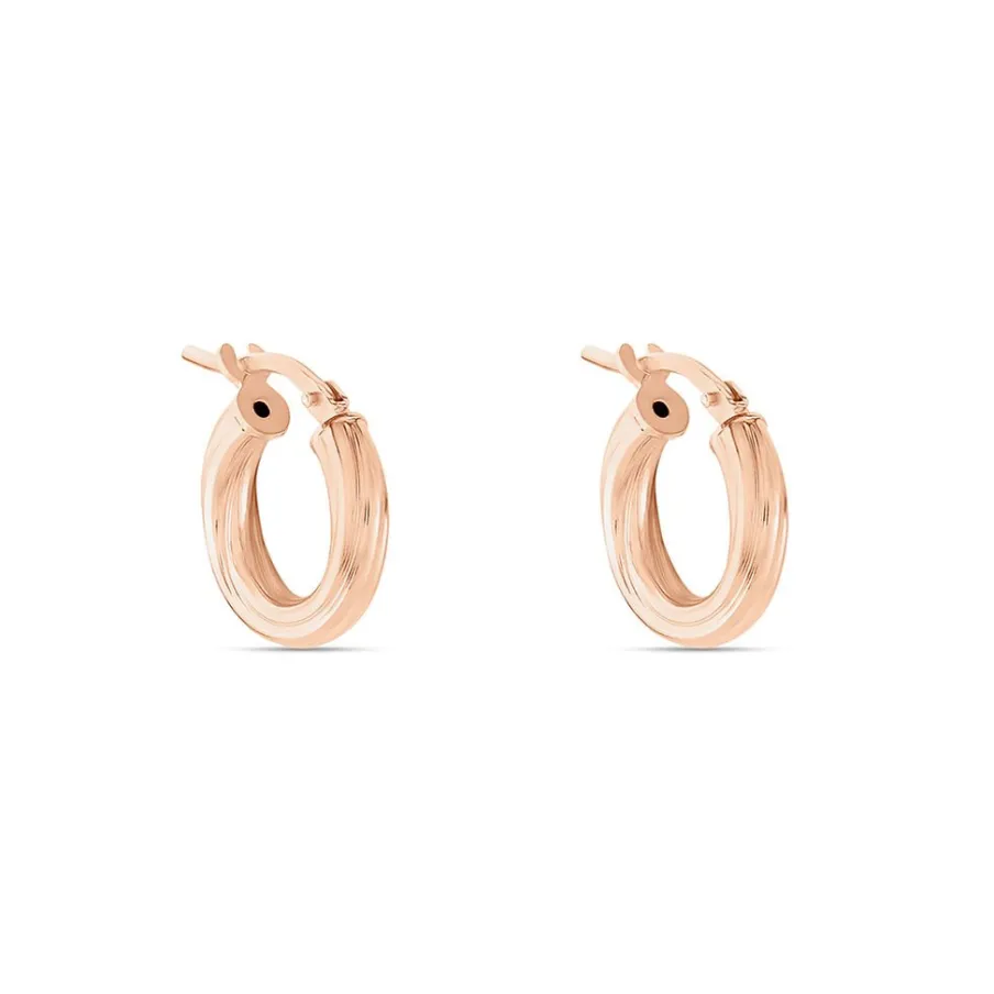 Histoire d'Or Créoles Maia Argent Rose