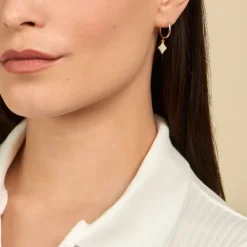 Créoles Marvella Or Jaune Nacre-Histoire d'Or New