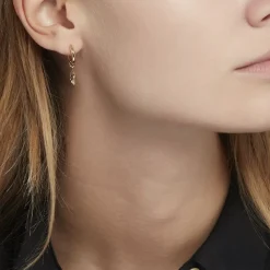 Histoire d'Or Créoles Meira Plaqué Or Jaune