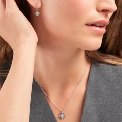 Histoire d'Or Créoles Meissa Argent Blanc Oxyde De Zirconium