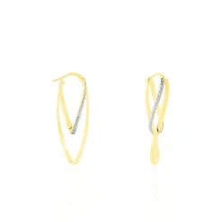 Histoire d'Or Créoles Merilyn Or Bicolore