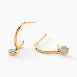 Histoire d'Or Créoles Mon 1er Diamant Or Jaune Diamant