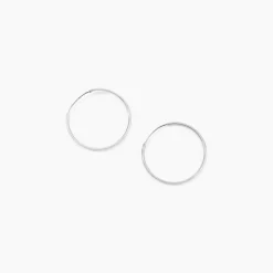 Histoire d'Or Créoles Muses Flexibles Or Blanc