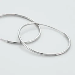 Histoire d'Or Créoles Muses Flexibles Or Blanc