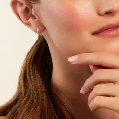 Histoire d'Or Créoles Nandie Argent Blanc Oxyde De Zirconium