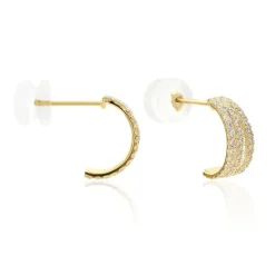 Histoire d'Or Créoles Oiva Or Jaune Oxyde De Zirconium