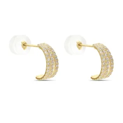 Histoire d'Or Créoles Oiva Or Jaune Oxyde De Zirconium