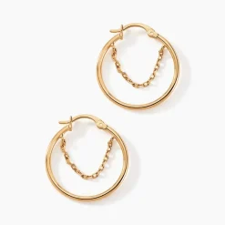 Histoire d'Or Créoles Omnia Plaqué Or Doré