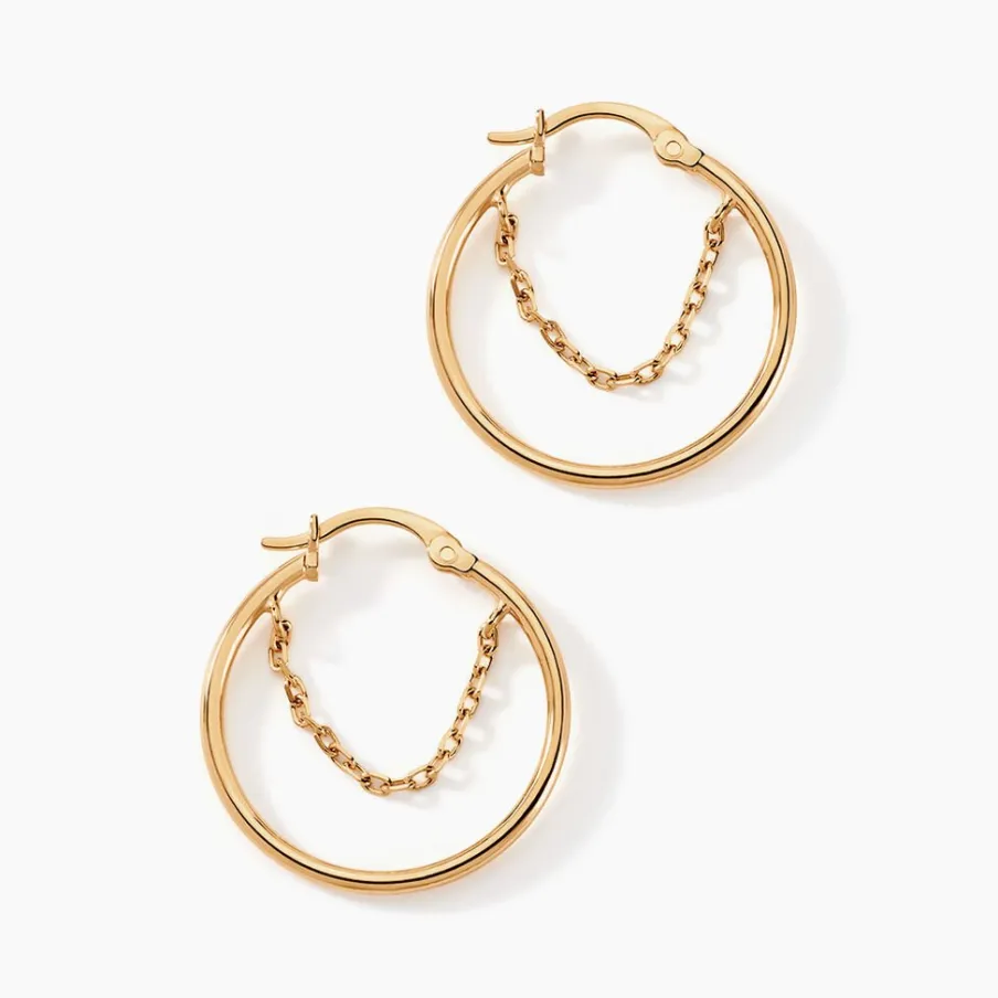 Histoire d'Or Créoles Omnia Plaqué Or Doré